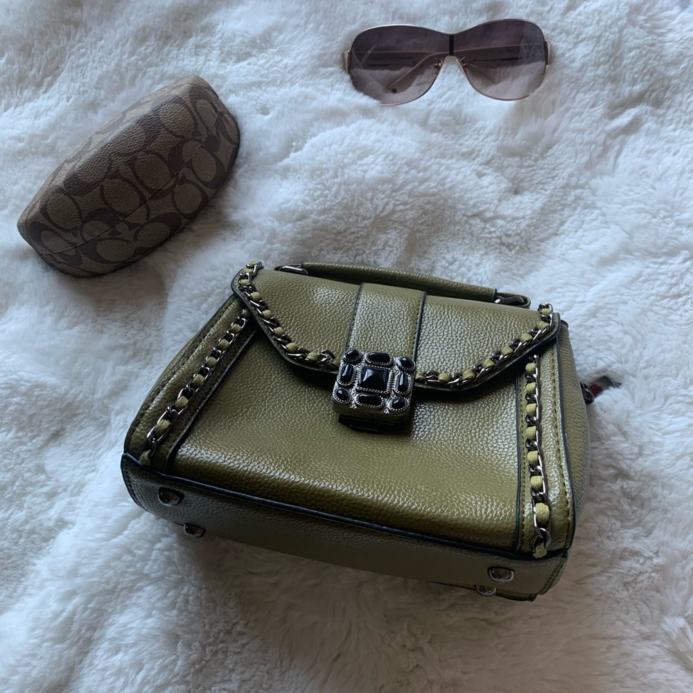 Small olive green Handbag